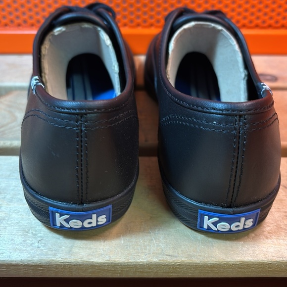 Keds Women's Champion Black/Black Leather - Picture 6 of 9